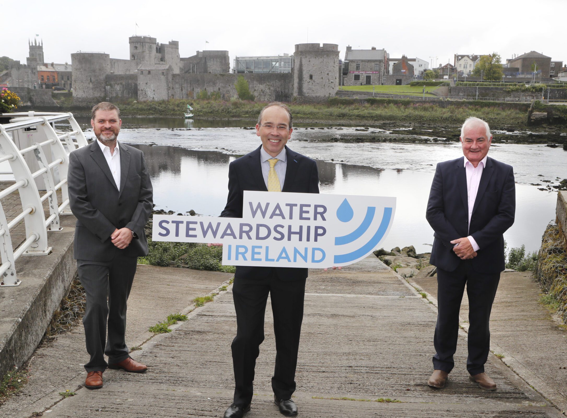 With Compliments. The Large Water Users CoP are rebranding as Water Stewardship Ireland represented by Ian Ryan, Water Stewardship Ireland Advisory Board Member / Utilities Manager Wyeth Nutrition, Ken Stockil, Chair Water Stewardship Ireland and CEO of Central Solutions and John Durkan, Water Stewardship Ireland Advisory Board Member / Sustainability and Environmental Manager ABP Food Group which is an industry-led, collaborative network of leading businesses, agencies and international stakeholders focussed on the development and adoption of best practices, insights, skills and innovative tools at their facilities and across their global supply chains. Water Stewardship Ireland is facilitated by Central Solutions. Over the last number of years, the Water Stewardship Ireland team has worked with hundreds of leading organisations to drive better corporate water stewardship and help address this critical global challenge, collectively. Photograph Liam Burke/Press 22