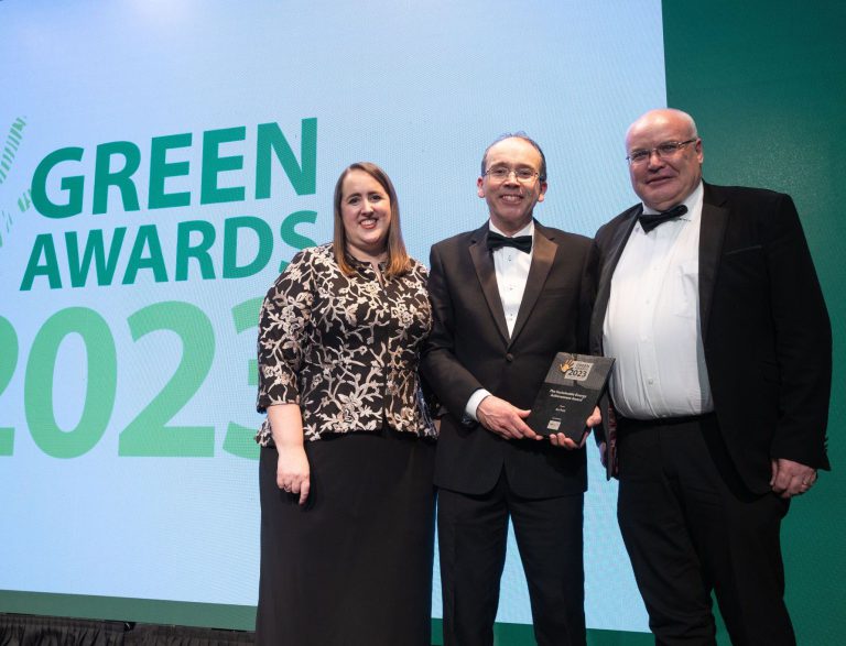 Image from Green Awards 2023 featuring CEO of 20FIFTY Partners, Ken Stockil and An Post award winners